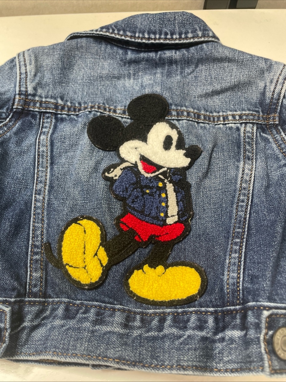 Kids Disney Mickey Mouse Denim GAP Jacket EUC Limited Edition- Size 12-18 Months - Picture 2 of 10